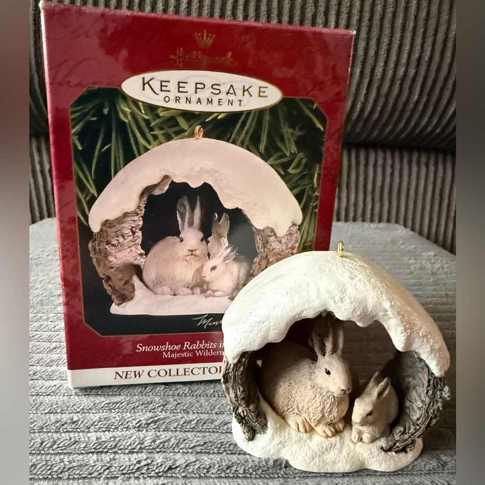 Hallmark Keepsake Christmas Ornament - Snowshoe Rabbits in Winter Mark Newman